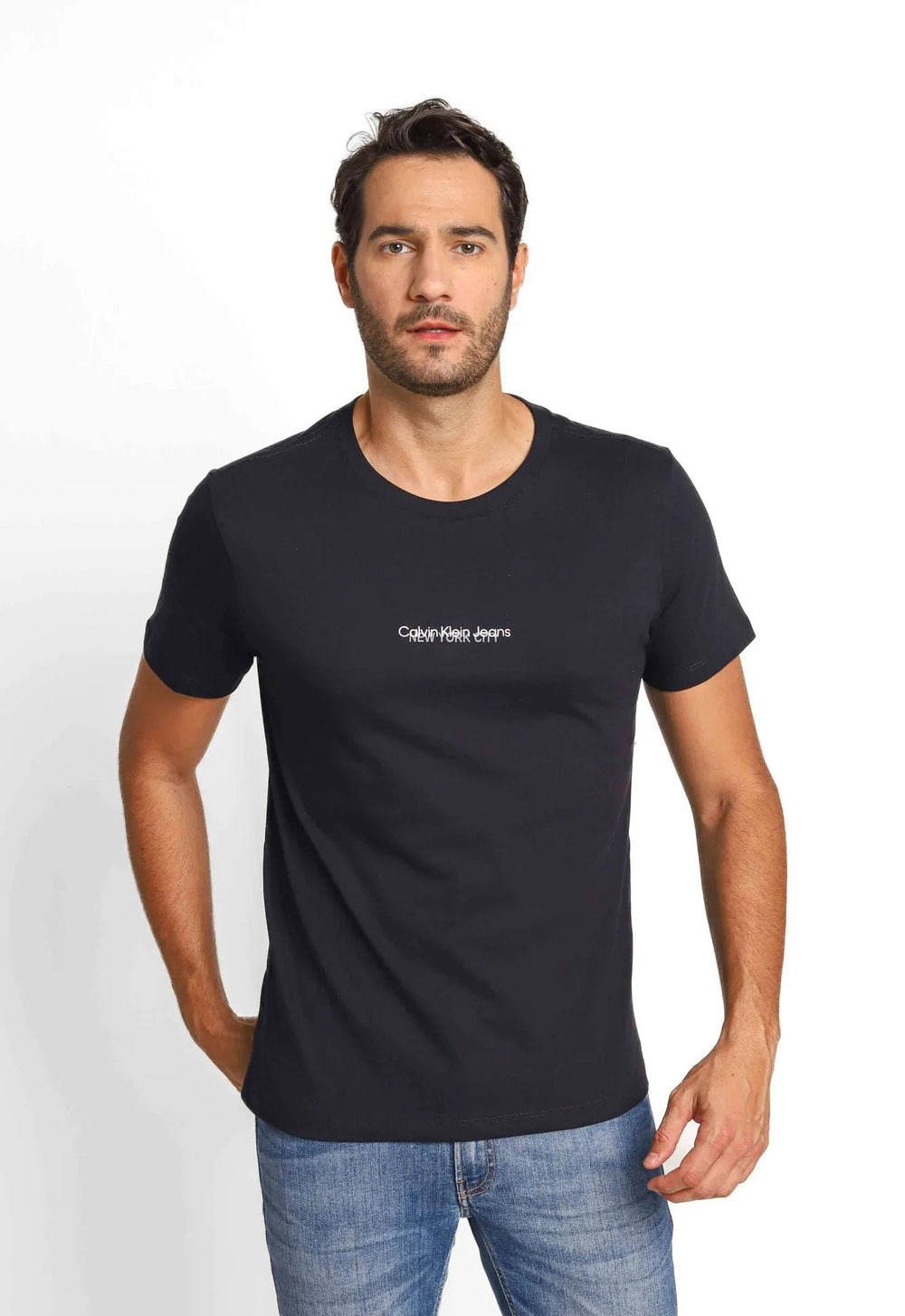 Camiseta Calvin Klein Jeans Logo Central New York - Sale -LIVE - Henri Store