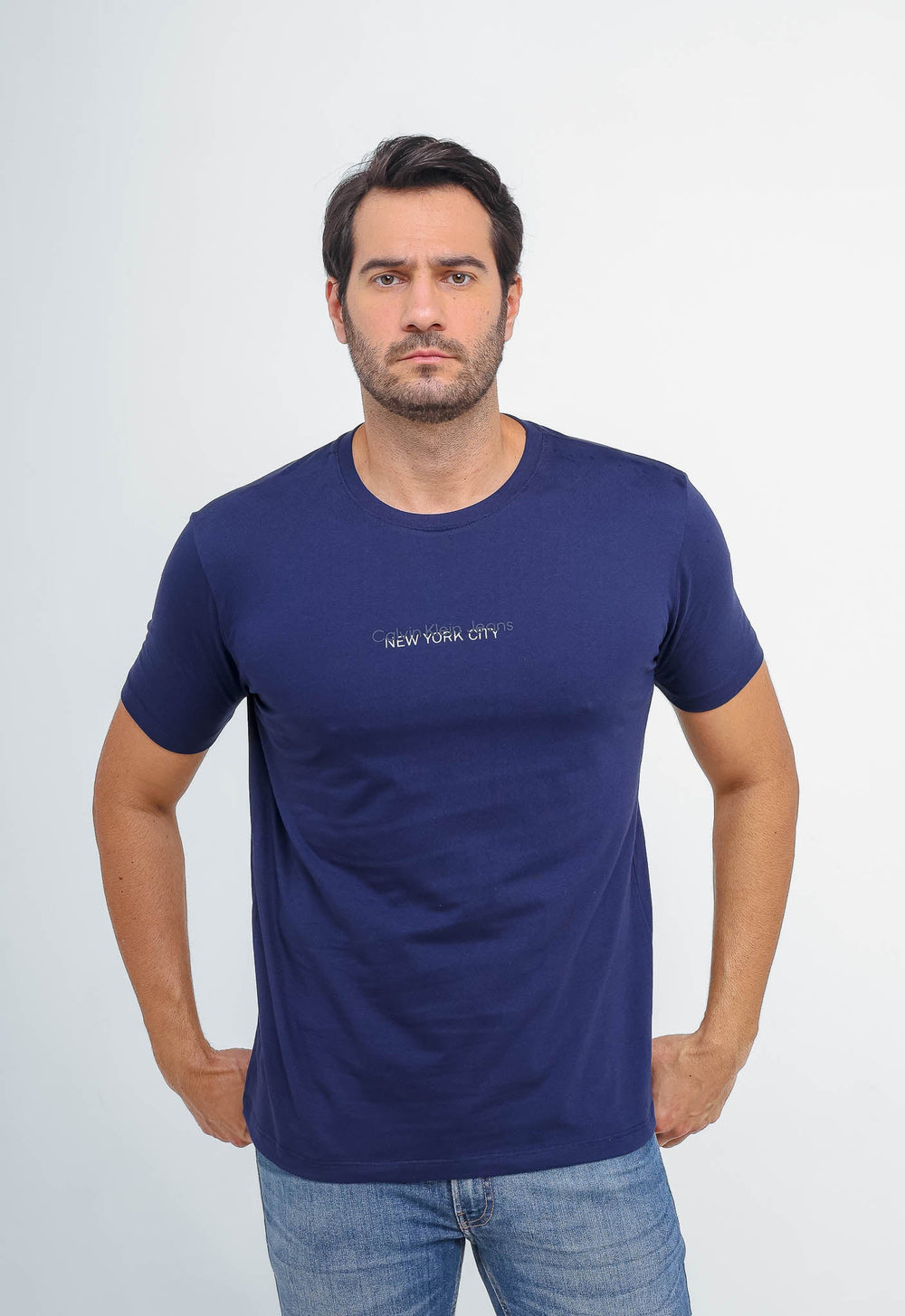 Camiseta Calvin Klein Jeans Logo Central New York - Sale -LIVE - Henri Store