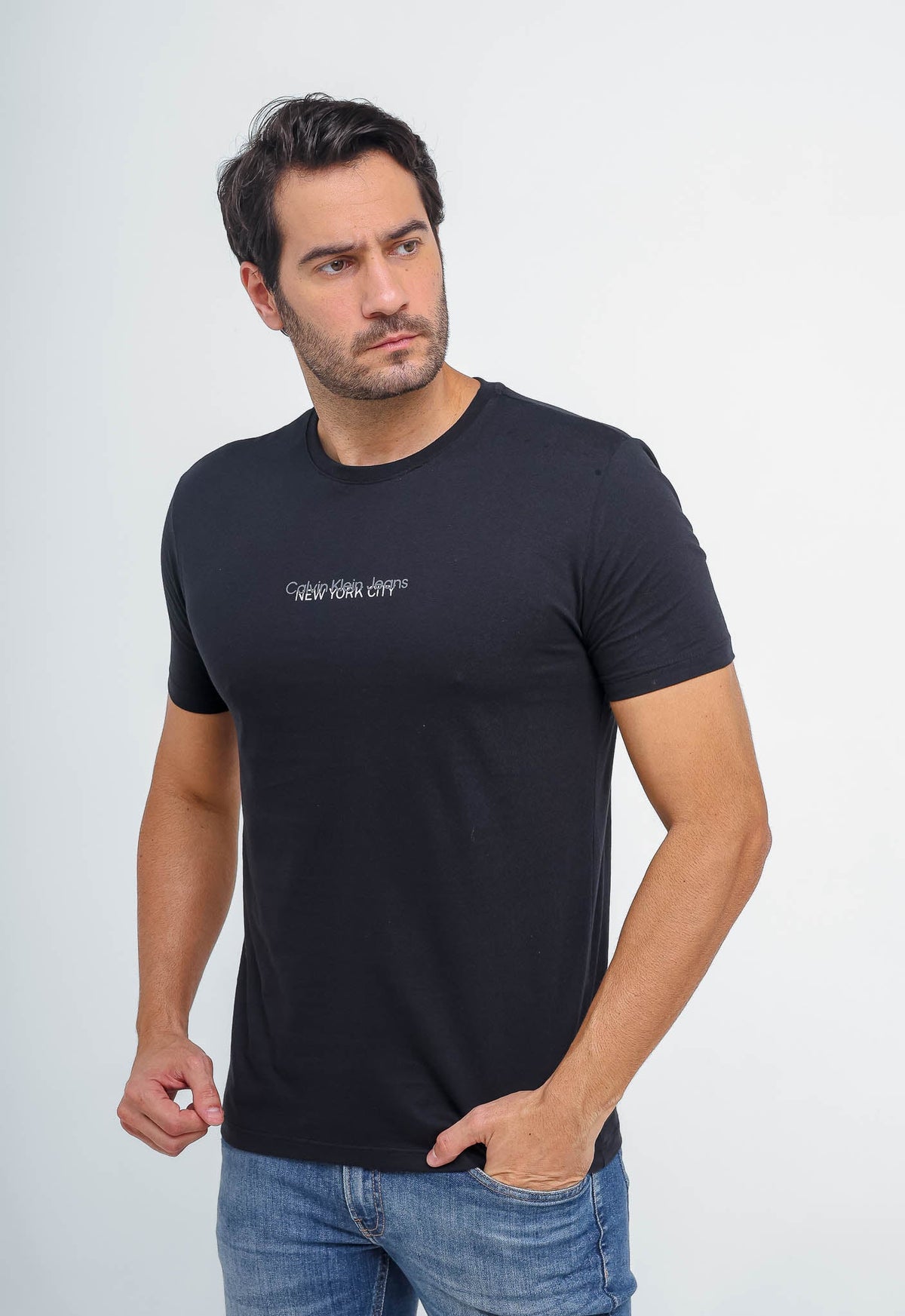 Camiseta Calvin Klein Jeans Logo Central New York - Sale -LIVE - Henri Store