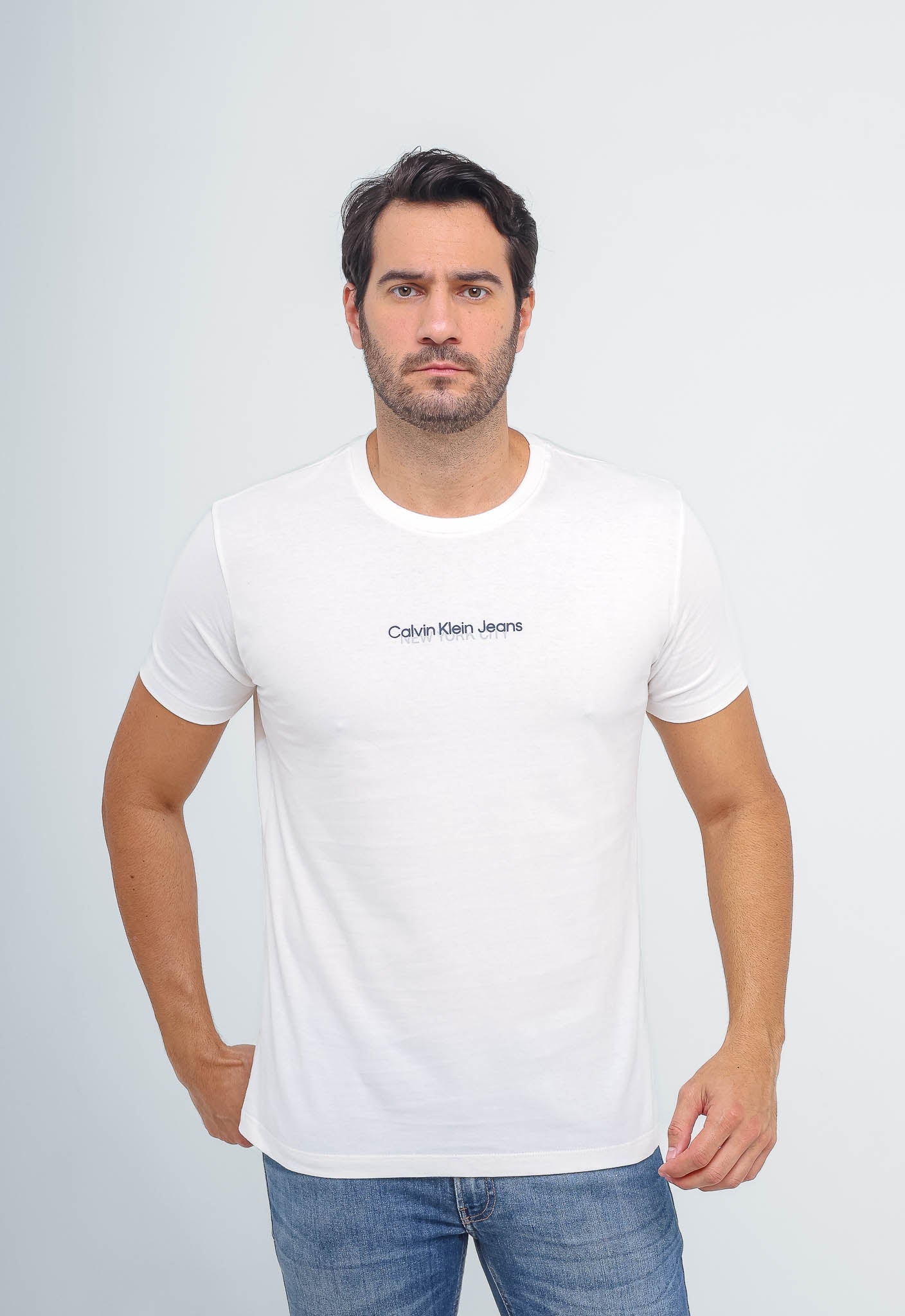 Camiseta Calvin Klein Jeans Logo Central New York - Sale -LIVE - Henri Store