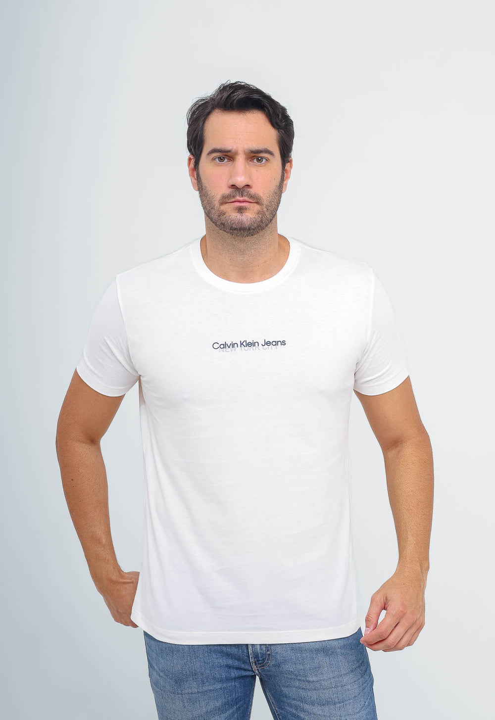 Camiseta Calvin Klein Jeans Logo Central New York - Sale -LIVE - Henri Store
