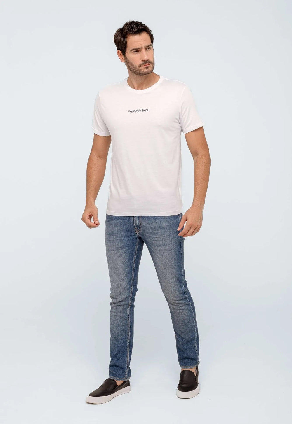 Camiseta Calvin Klein Jeans Logo Central New York - Sale -LIVE - Henri Store