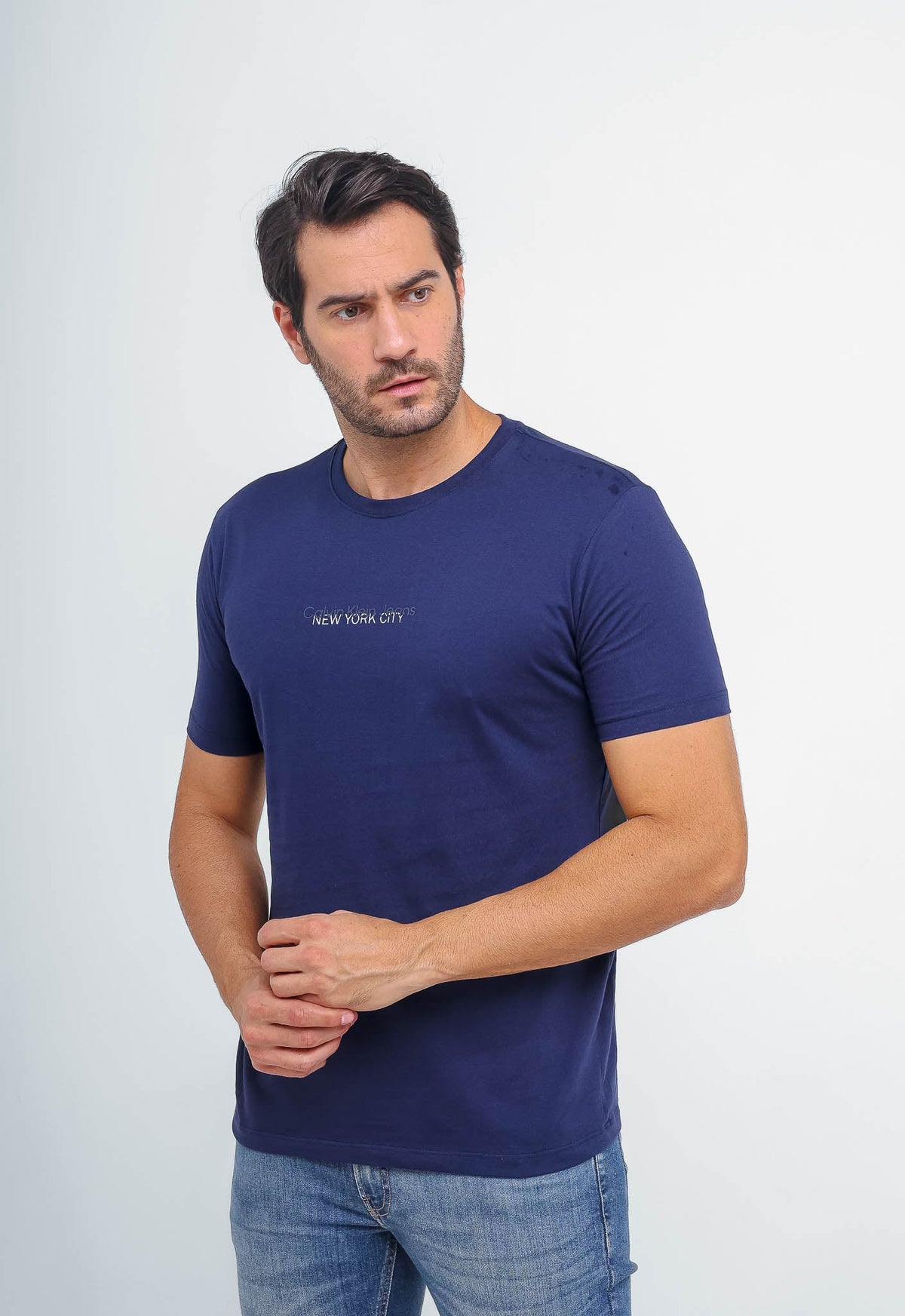 Camiseta Calvin Klein Jeans Logo Central New York - Sale -LIVE - Henri Store