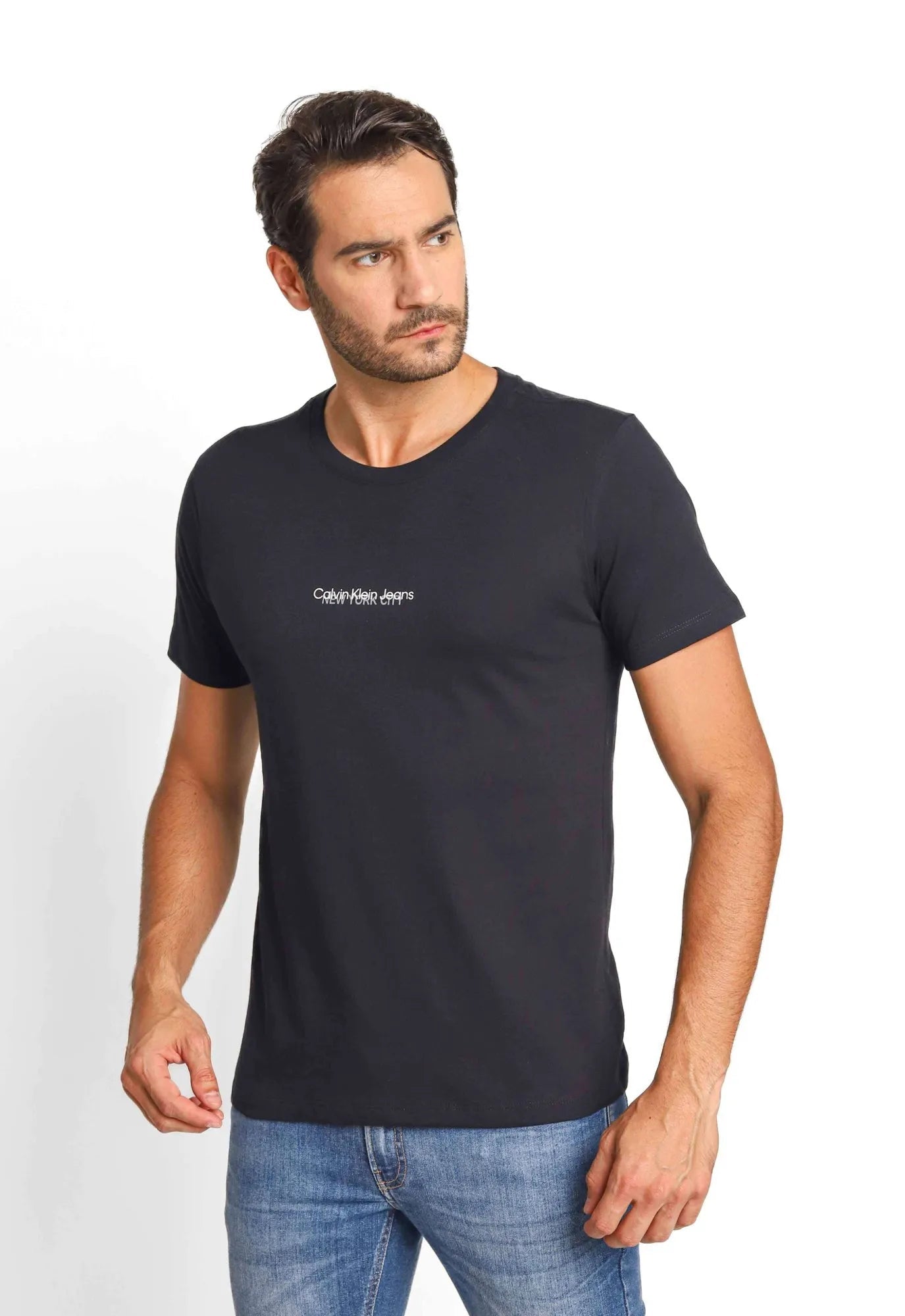 Camiseta Calvin Klein Jeans Logo Central New York - Sale -LIVE - Henri Store