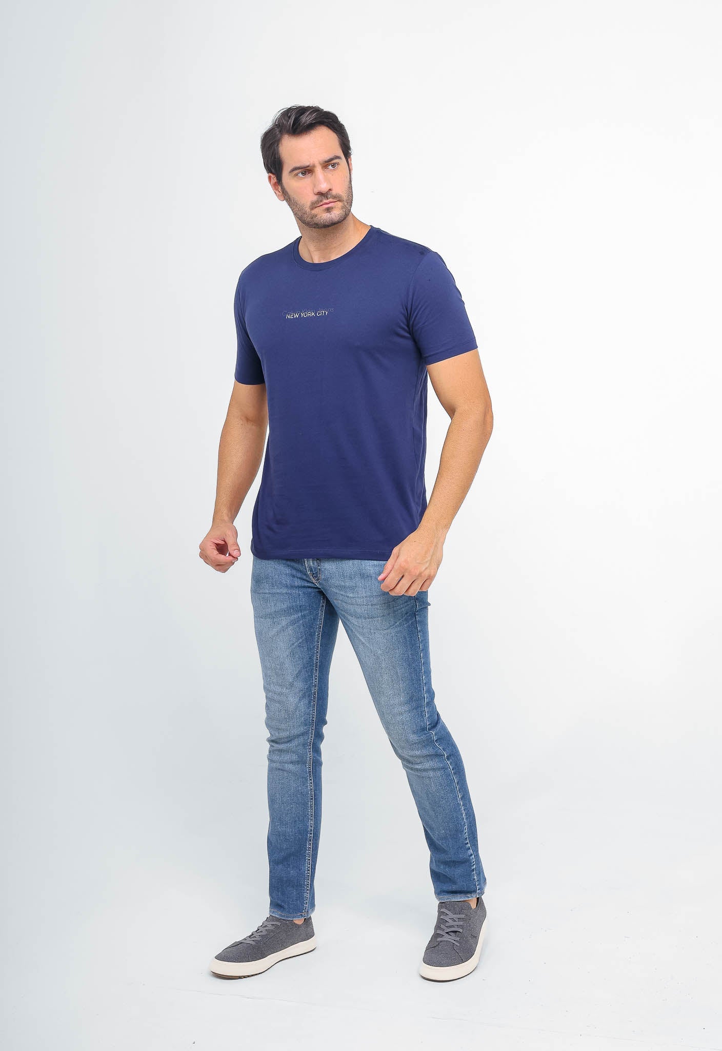Camiseta Calvin Klein Jeans Logo Central New York - Sale -LIVE - Henri Store