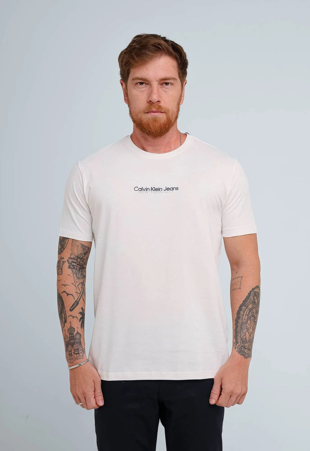 Camiseta Calvin Klein Jeans Logo Central New York - Sale -LIVE - Henri Store