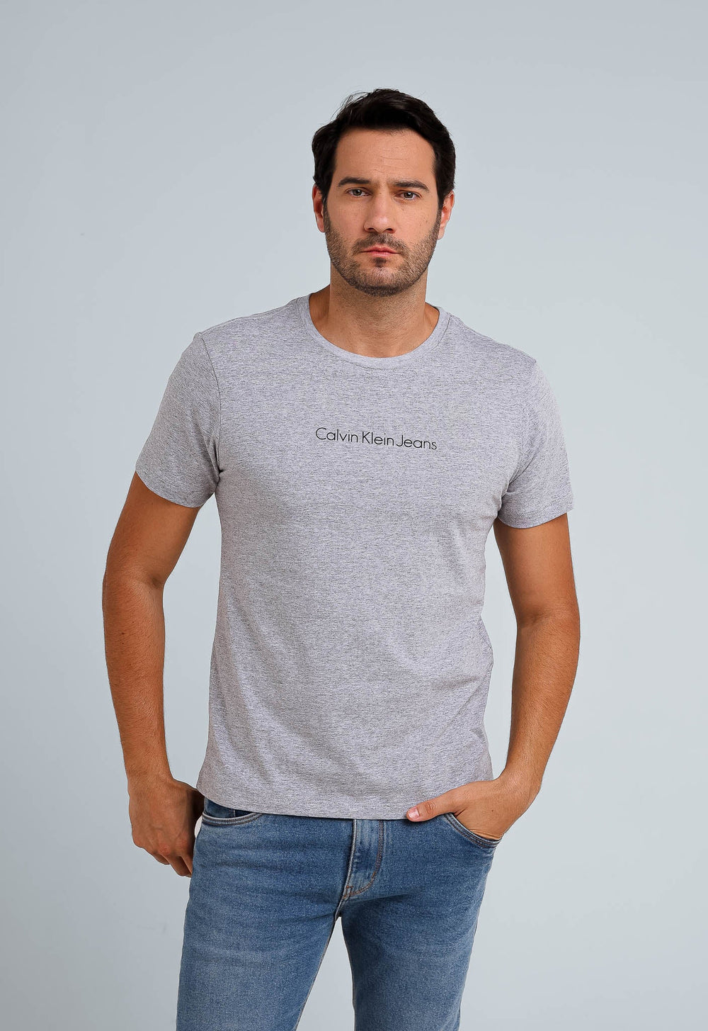 Camiseta Calvin Klein Jeans Logo Central - Sale - Henri Store