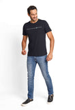 Camiseta Calvin Klein Jeans Logo Central- Sale - Henri Store