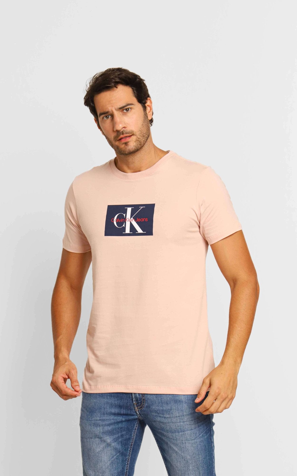 Camiseta Calvin Klein Jeans Logo Central - Sale - Henri Store