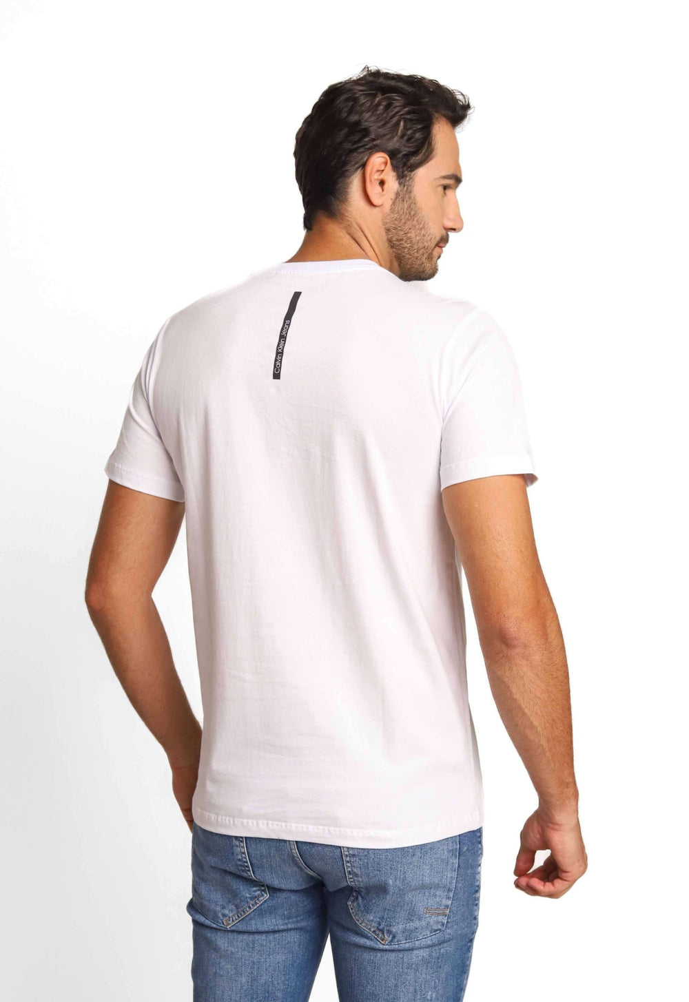Camiseta Calvin Klein Jeans Logo Central- Sale - Henri Store