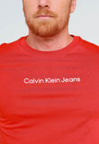 Camiseta Calvin Klein Jeans Logo Central - Sale - Henri Store