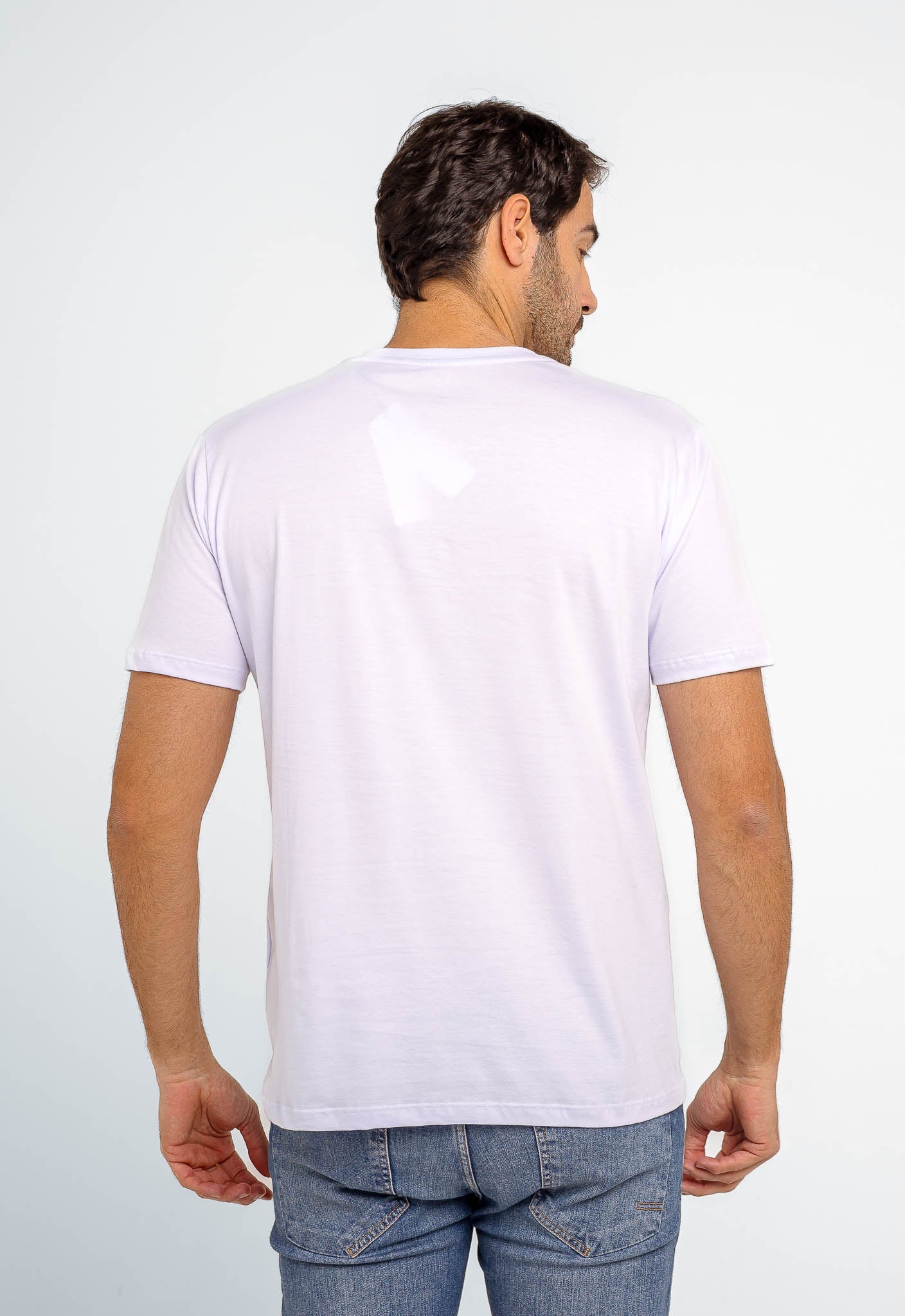 Camiseta Calvin Klein Jeans Logo Central - Sale - Henri Store