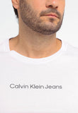 Camiseta Calvin Klein Jeans Logo Central - Sale - Henri Store