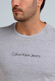 Camiseta Calvin Klein Jeans Logo Central - Sale - Henri Store