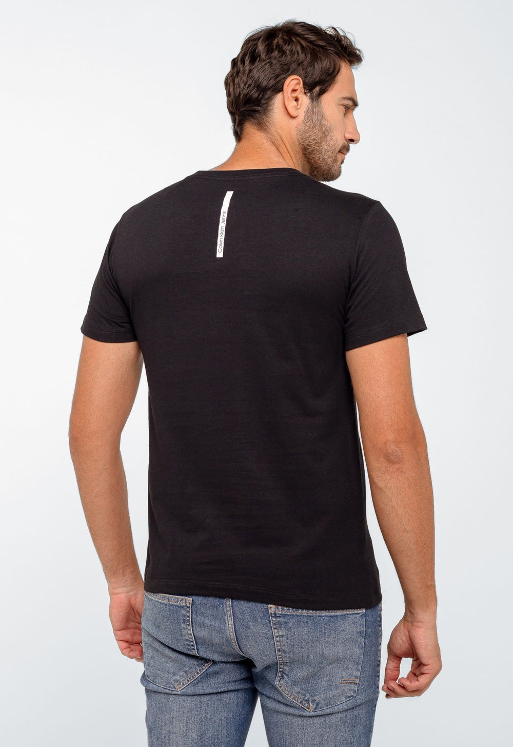 Camiseta Calvin Klein Jeans Logo Central - Sale - Henri Store