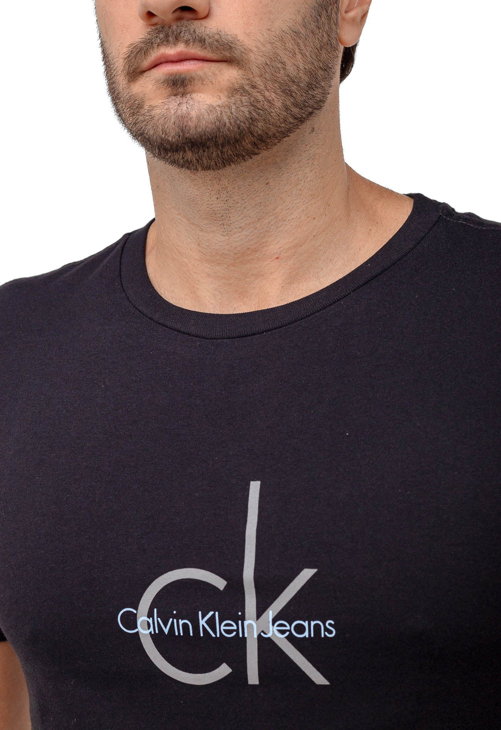 Camiseta Calvin Klein Jeans Logo Central - Sale - Henri Store