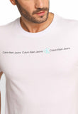 Camiseta Calvin Klein Jeans Logo Central- Sale - Henri Store