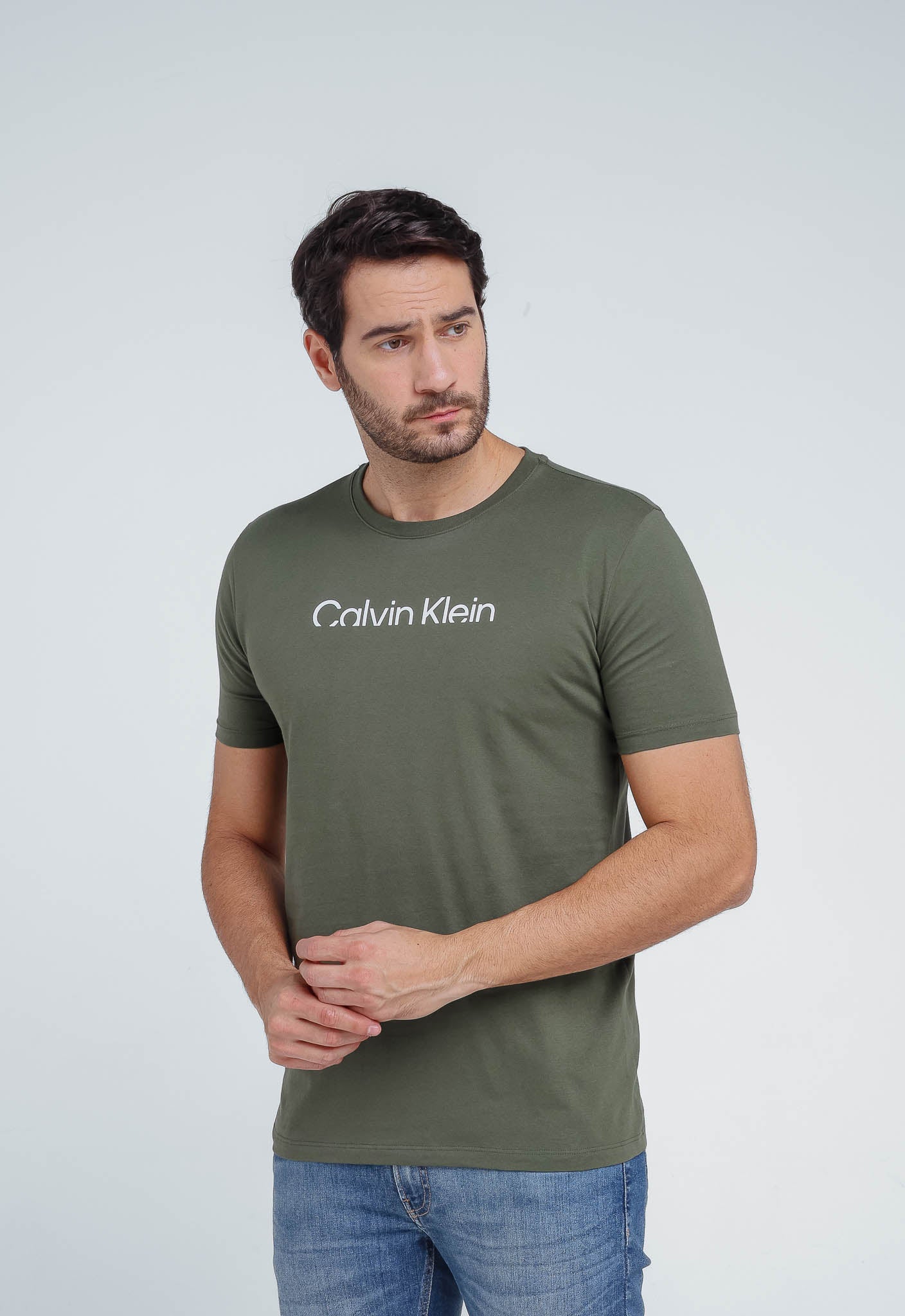 Camiseta Calvin Klein Jeans Logo Central - Henri Store
