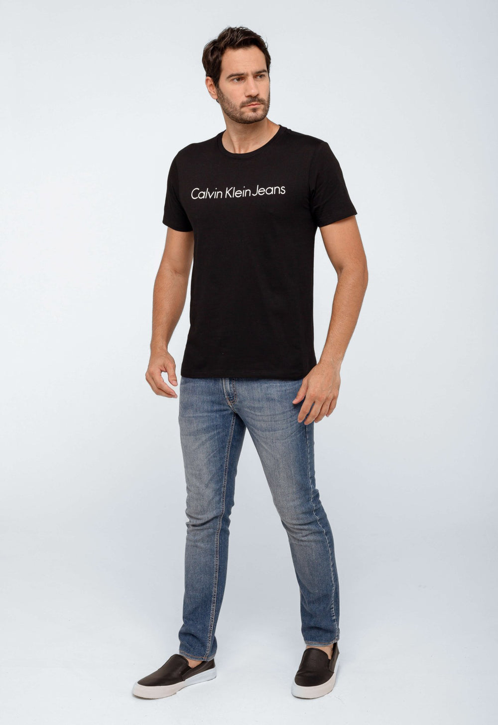 Camiseta Calvin Klein Jeans Logo Centro - Henri Store