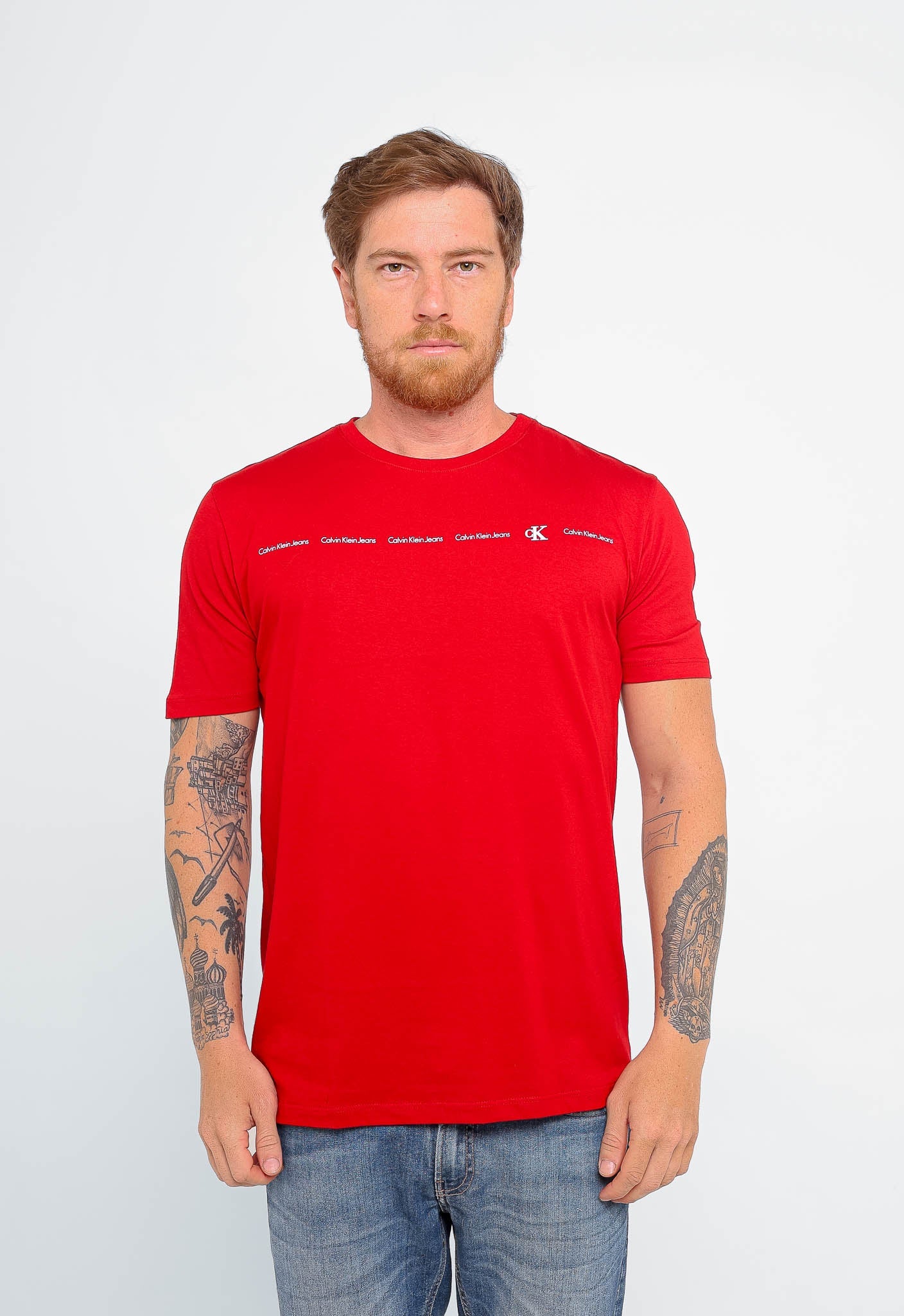 Camiseta Calvin Klein Jeans Logo Embossed - Henri Store