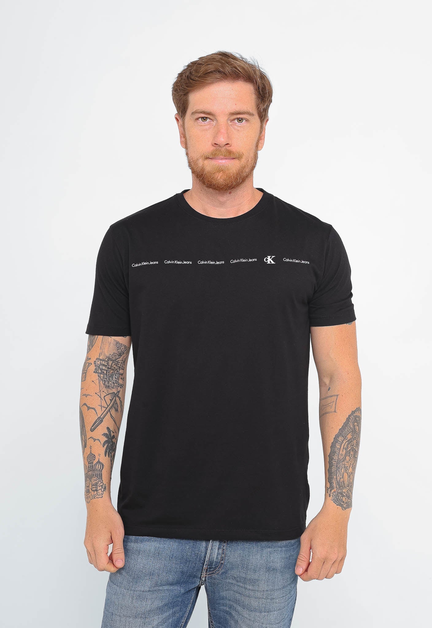Camiseta Calvin Klein Jeans Logo Embossed - Henri Store