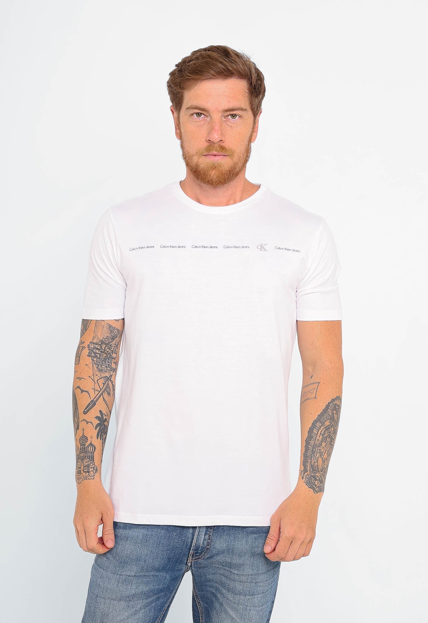 Camiseta Calvin Klein Jeans Logo Embossed - Henri Store