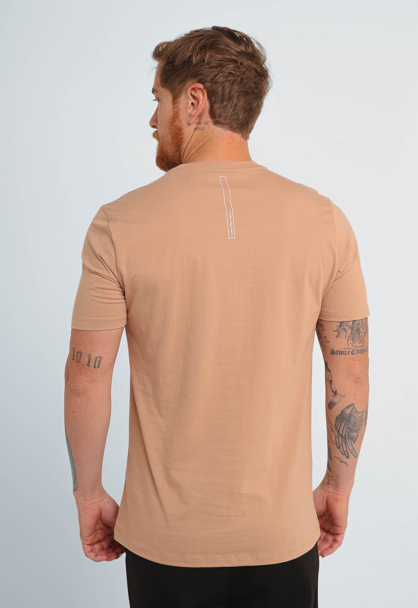 Camiseta Calvin Klein Jeans Logo Peito Básica - Sale -LIVE - Henri Store