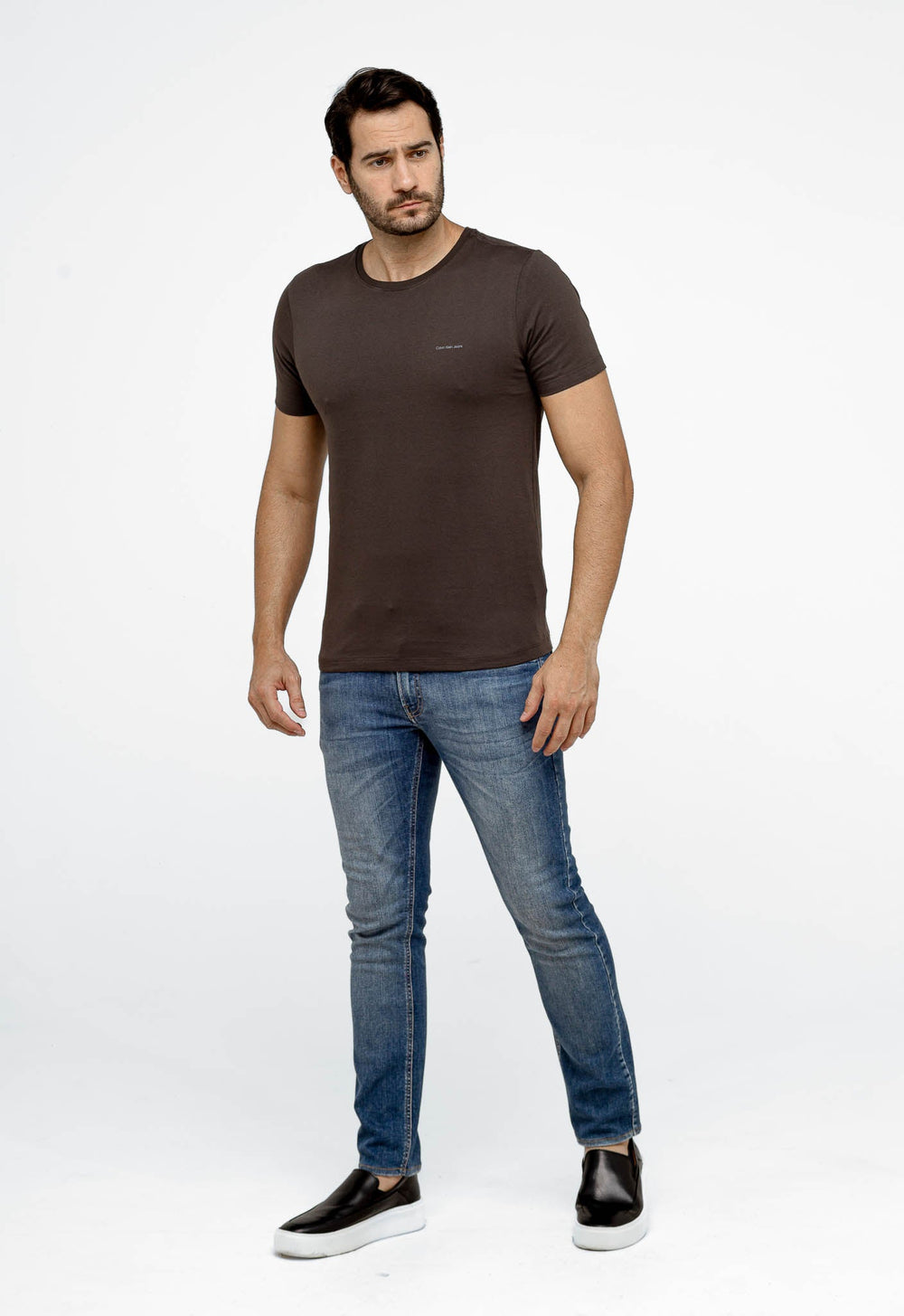 Camiseta Calvin Klein Jeans Logo Peito Básica - Sale -LIVE - Henri Store