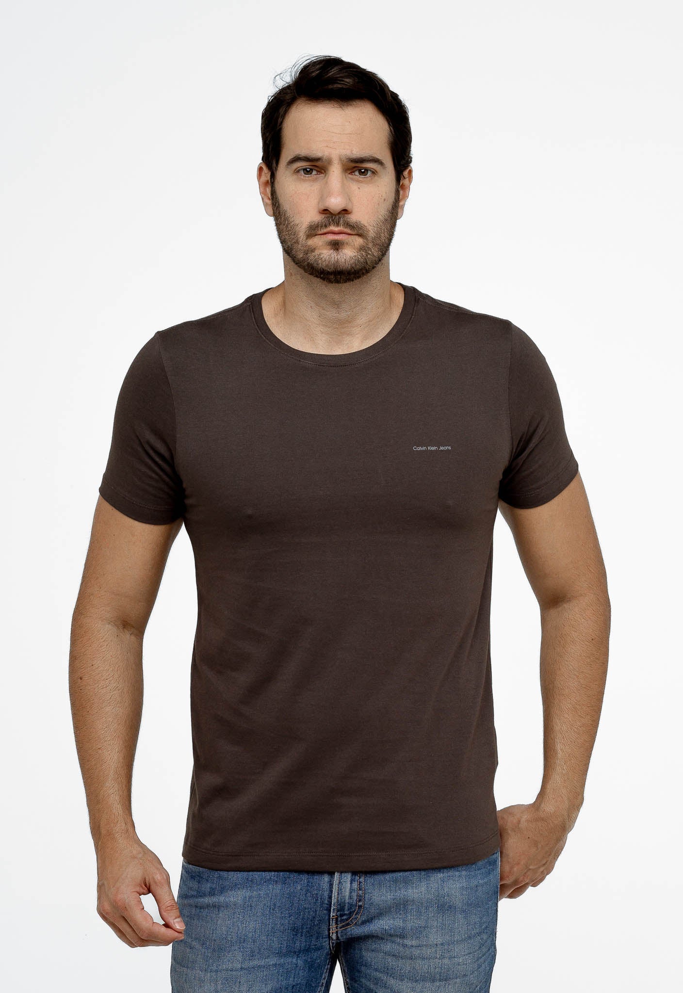 Camiseta Calvin Klein Jeans Logo Peito Básica - Sale -LIVE - Henri Store