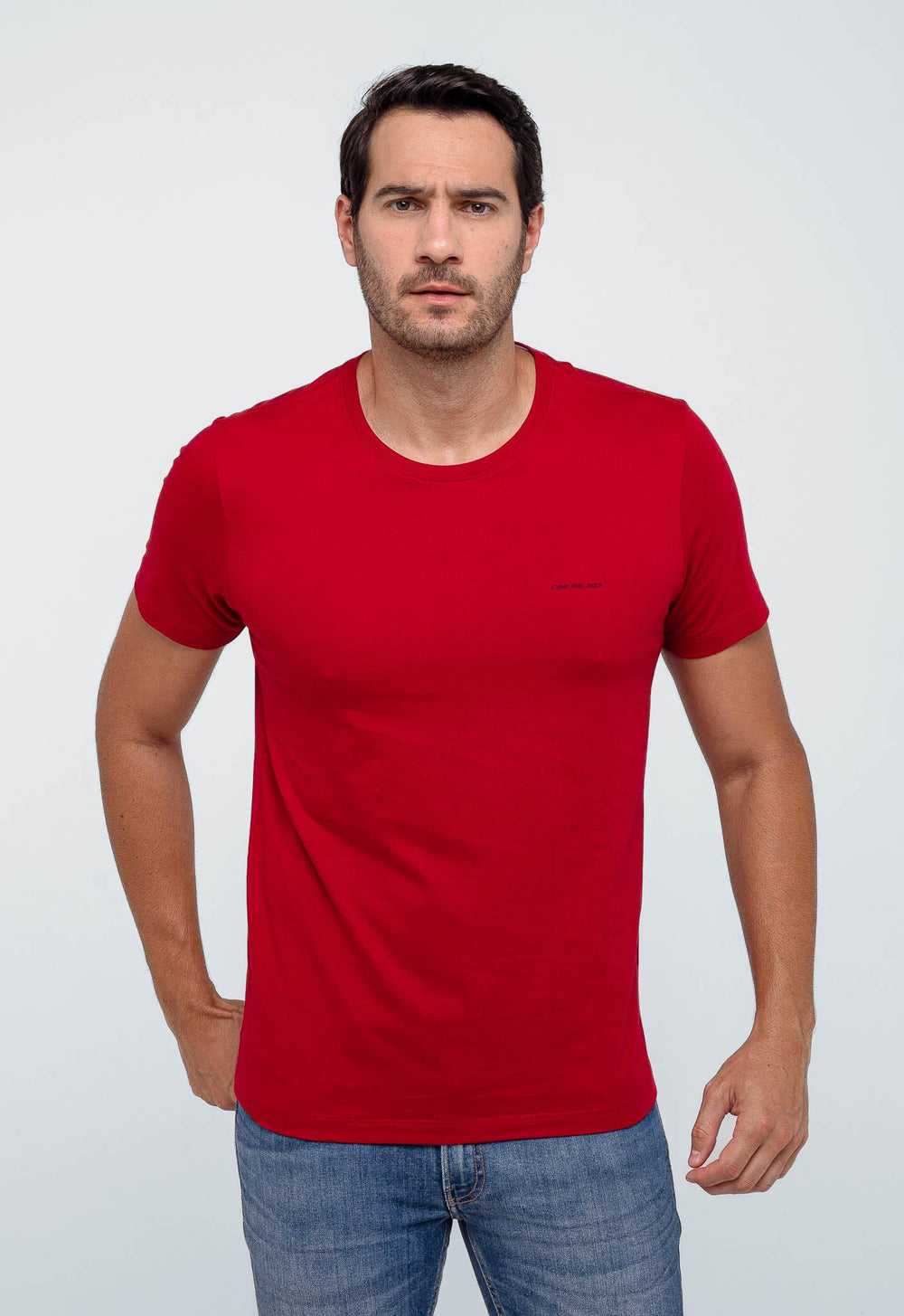 Camiseta Calvin Klein Jeans Logo Peito Básica - Sale -LIVE - Henri Store