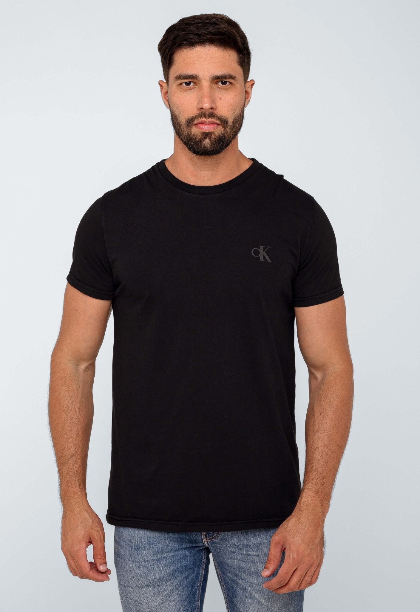 Camiseta Calvin Klein Jeans Logo Peito Ck - Henri Store