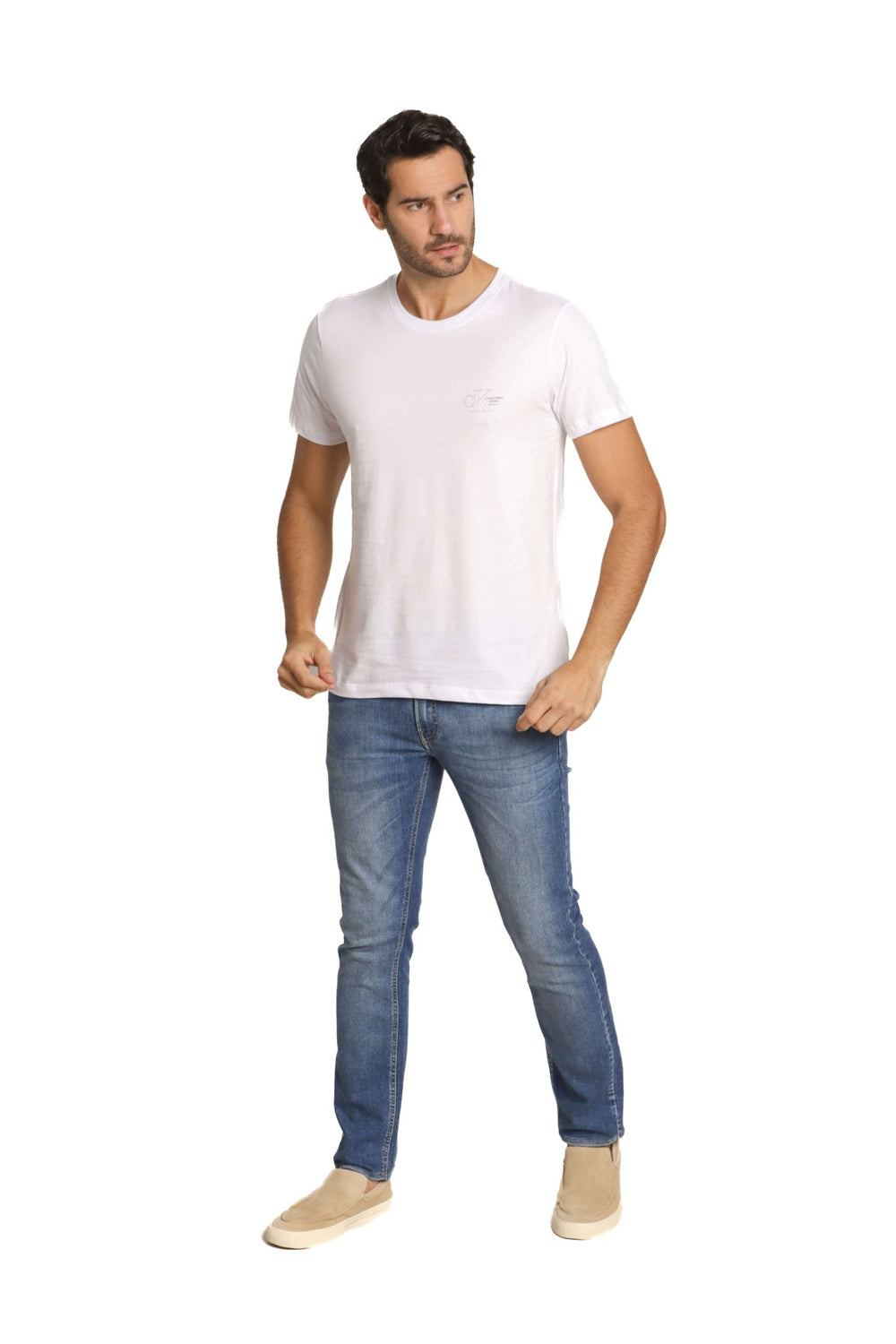 Camiseta Calvin Klein Jeans Logo Peito - Live - Henri Store