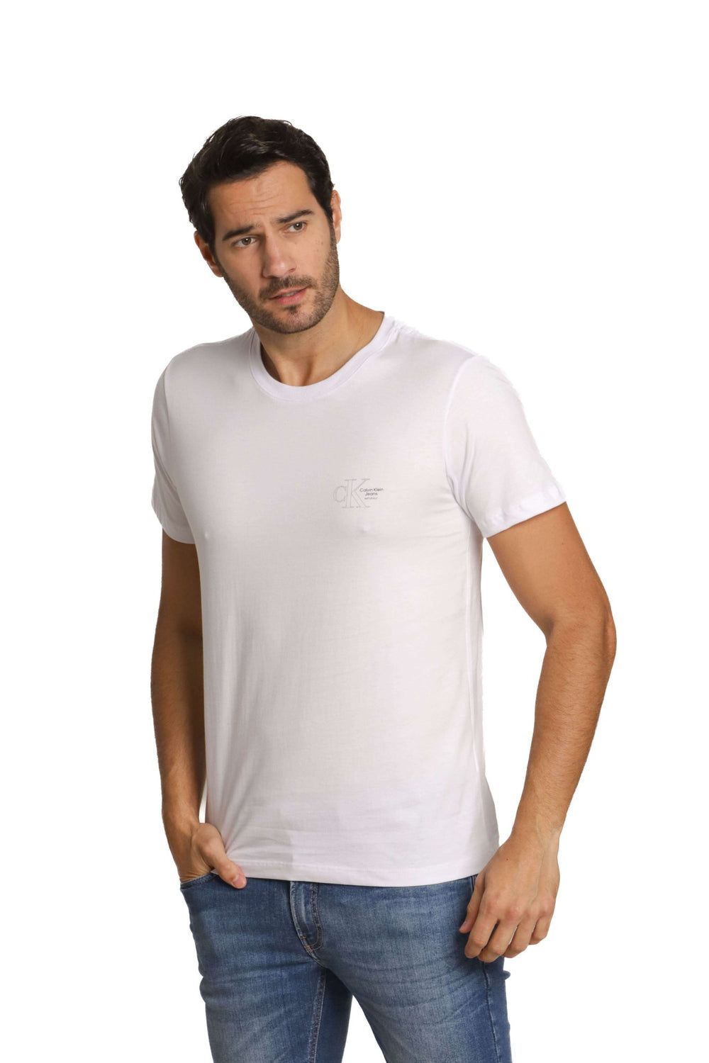 Camiseta Calvin Klein Jeans Logo Peito - Live - Henri Store