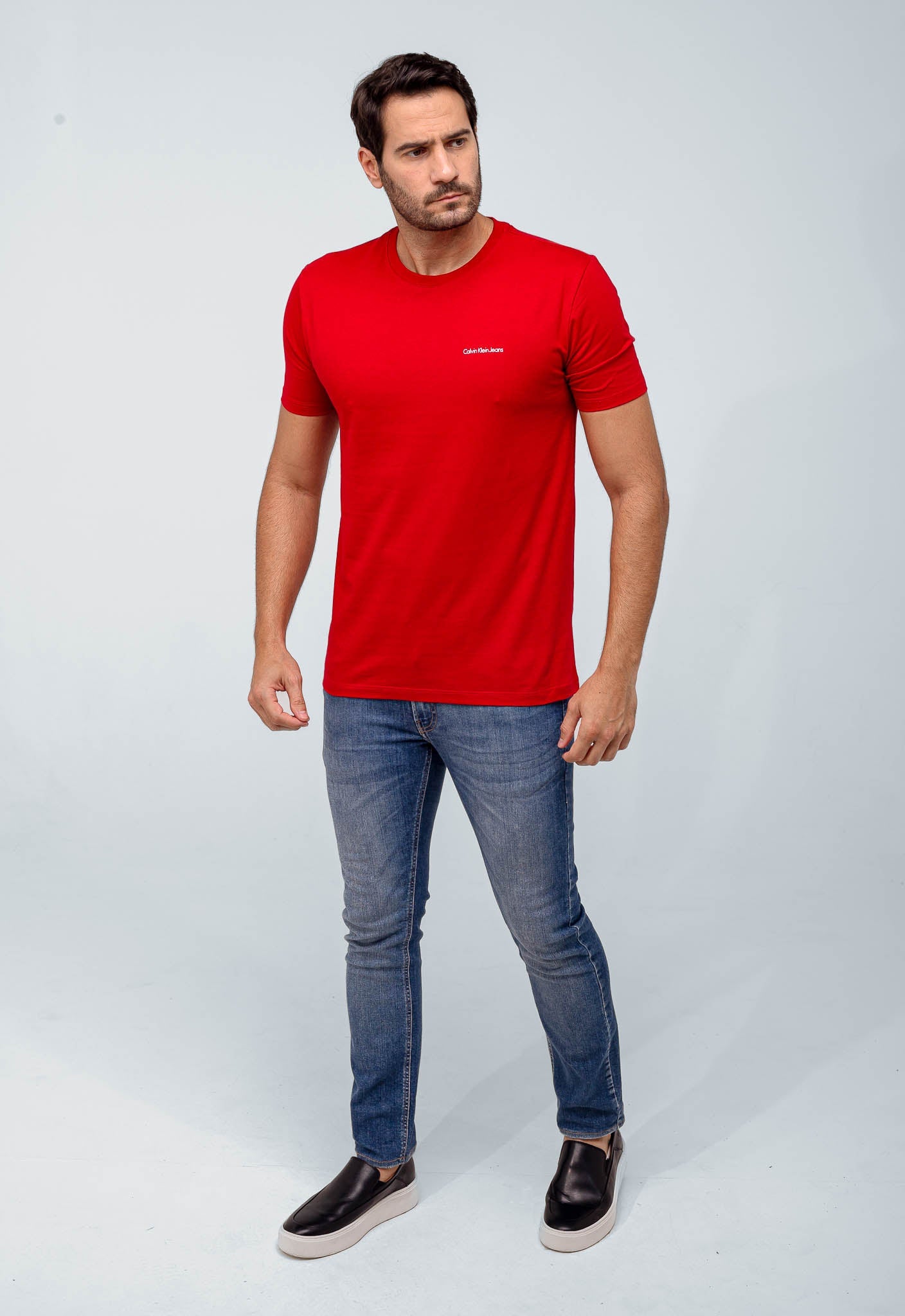 Camiseta Calvin Klein Jeans Logo Peito - LIVE - Henri Store