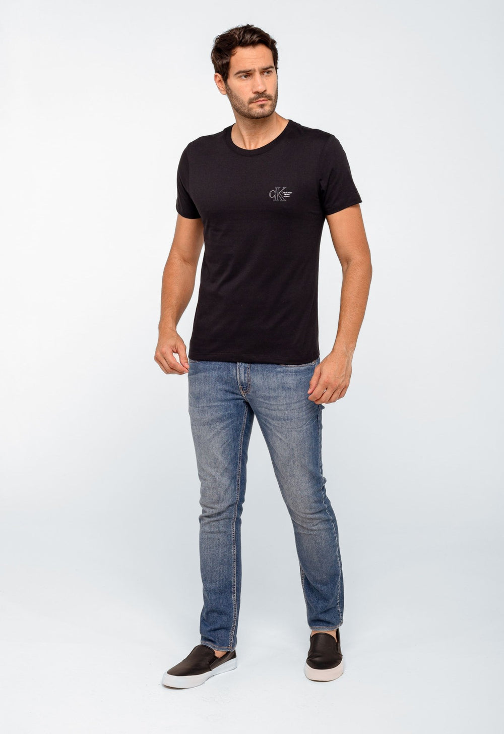 Camiseta Calvin Klein Jeans Logo Peito - Live - Henri Store