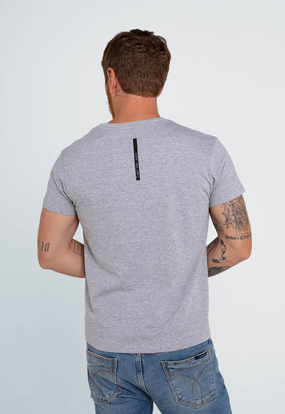 Camiseta Calvin Klein Jeans Logo Peito Quadrada - Sale - Henri Store