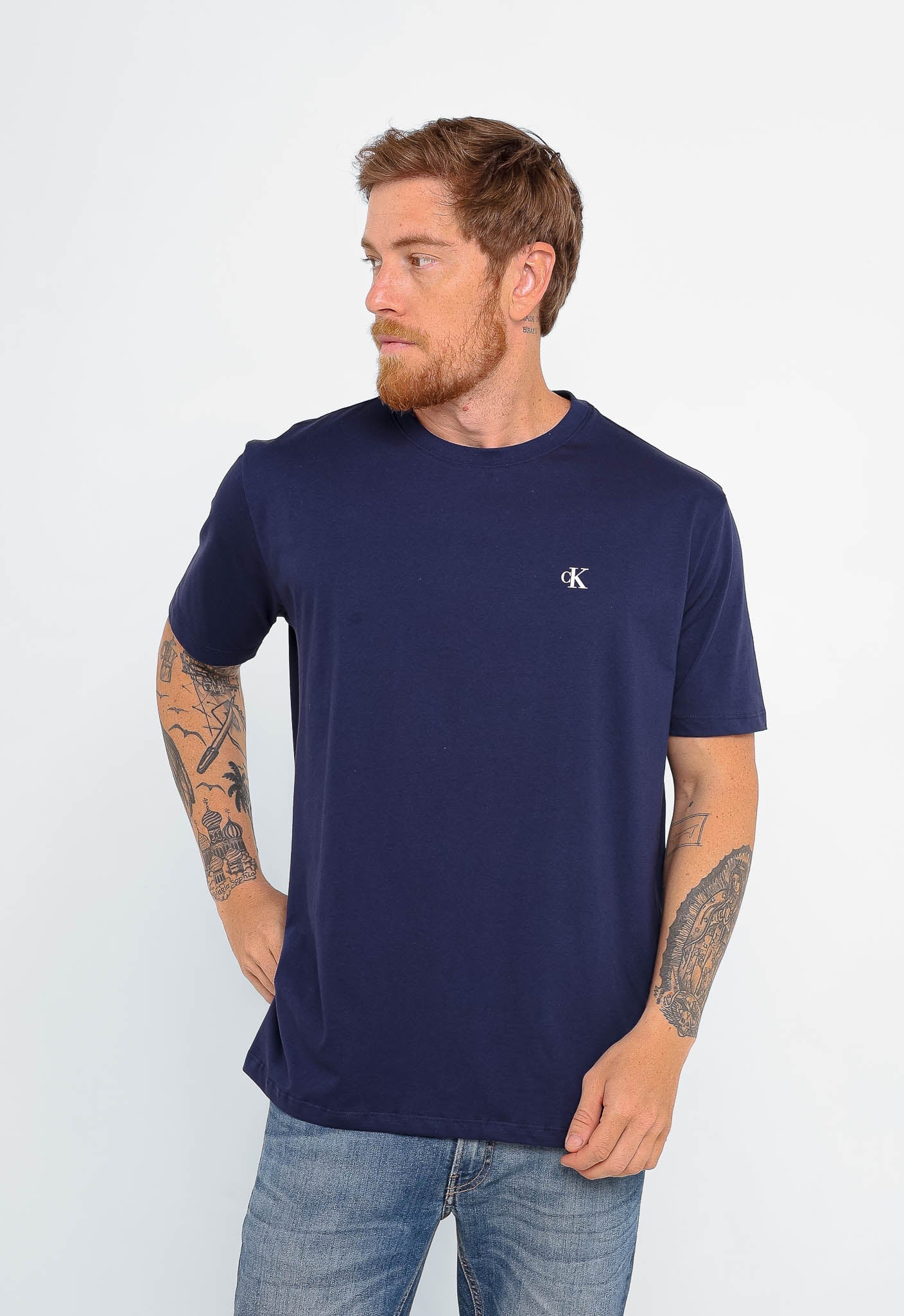 Camiseta Calvin Klein Jeans Logo Peito - Sale - Henri Store
