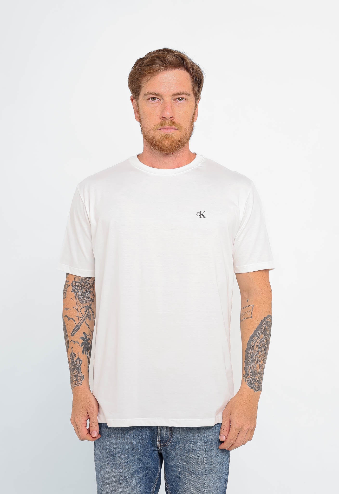 Camiseta Calvin Klein Jeans Logo Peito - Sale - Henri Store