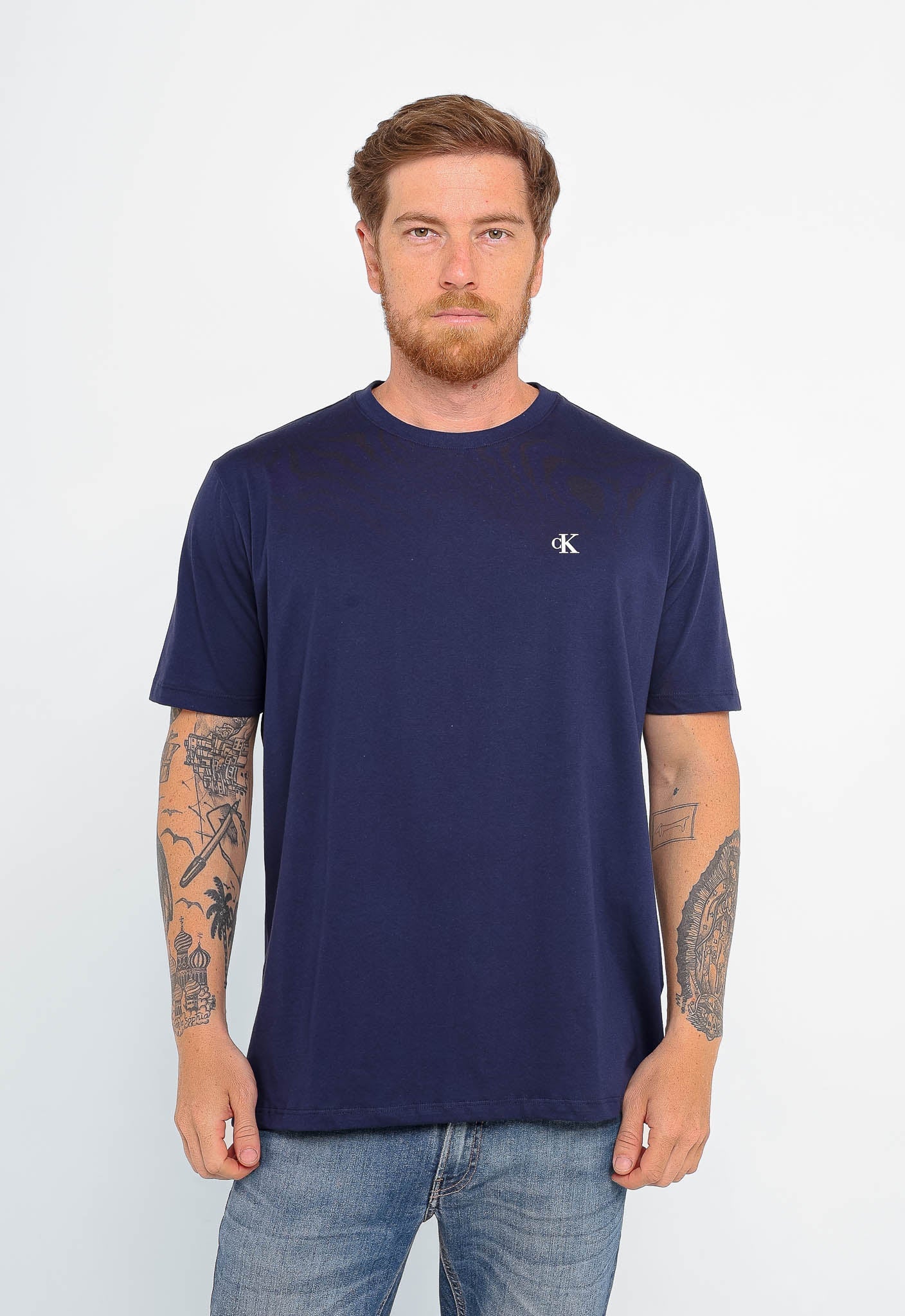 Camiseta Calvin Klein Jeans Logo Peito - Sale - Henri Store