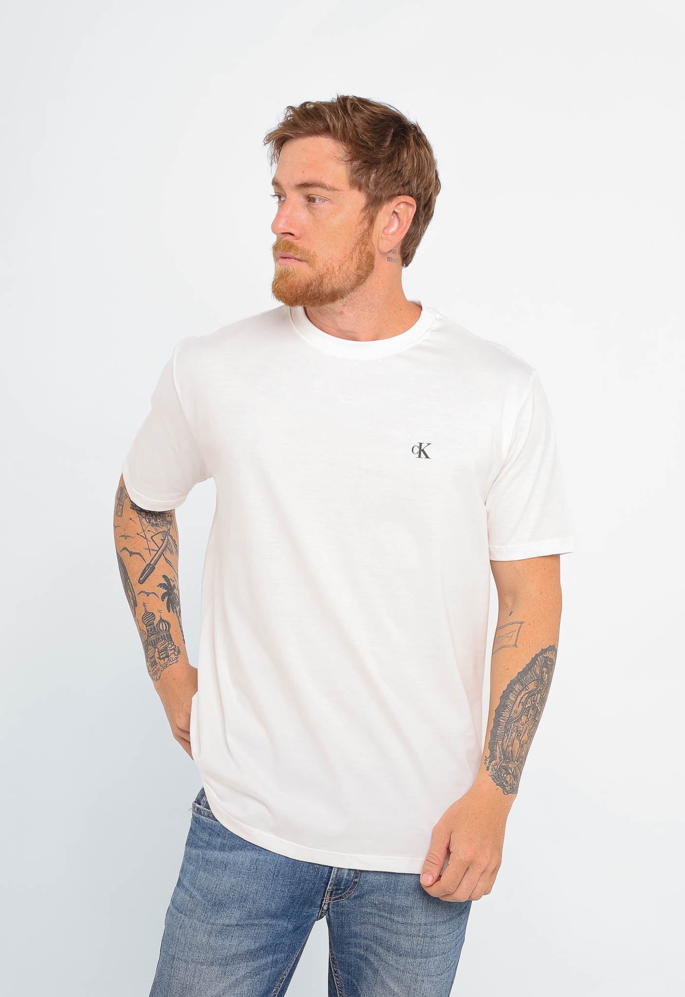 Camiseta Calvin Klein Jeans Logo Peito - Sale - Henri Store