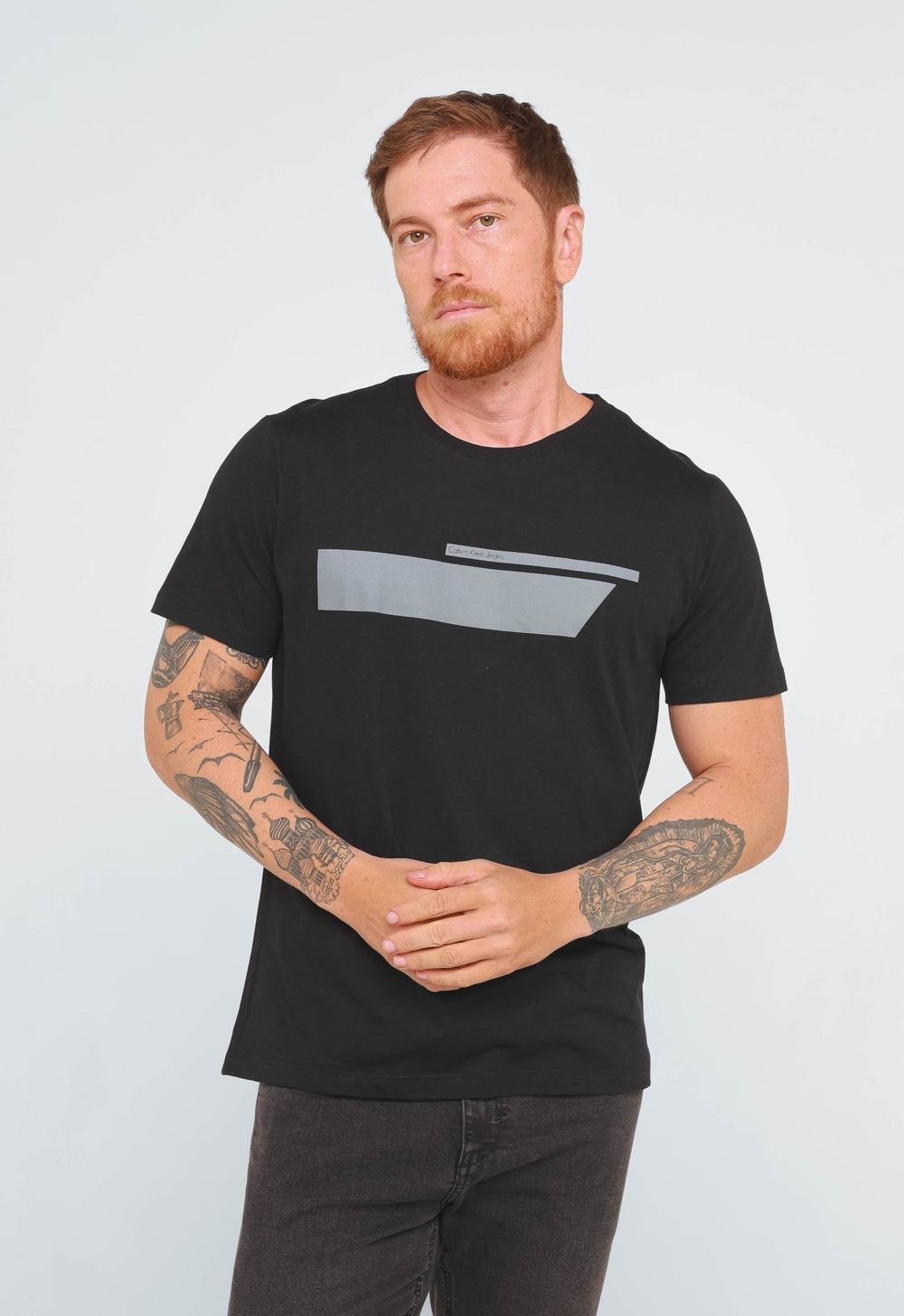 Camiseta Calvin Klein Jeans Logo Track - Henri Store