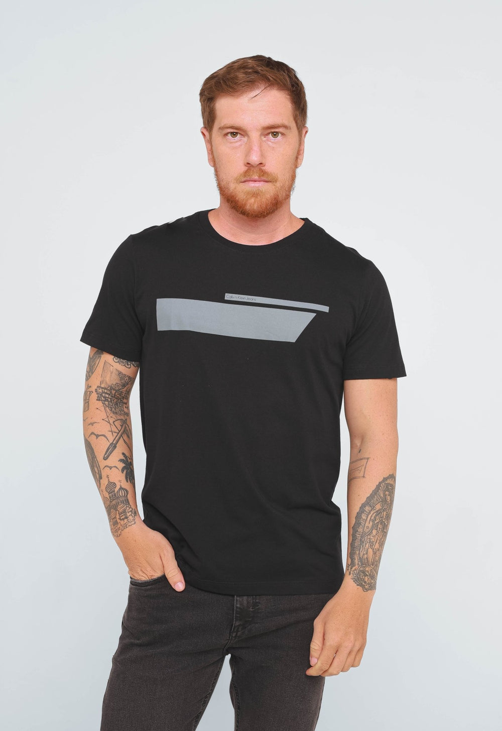 Camiseta Calvin Klein Jeans Logo Track - Henri Store