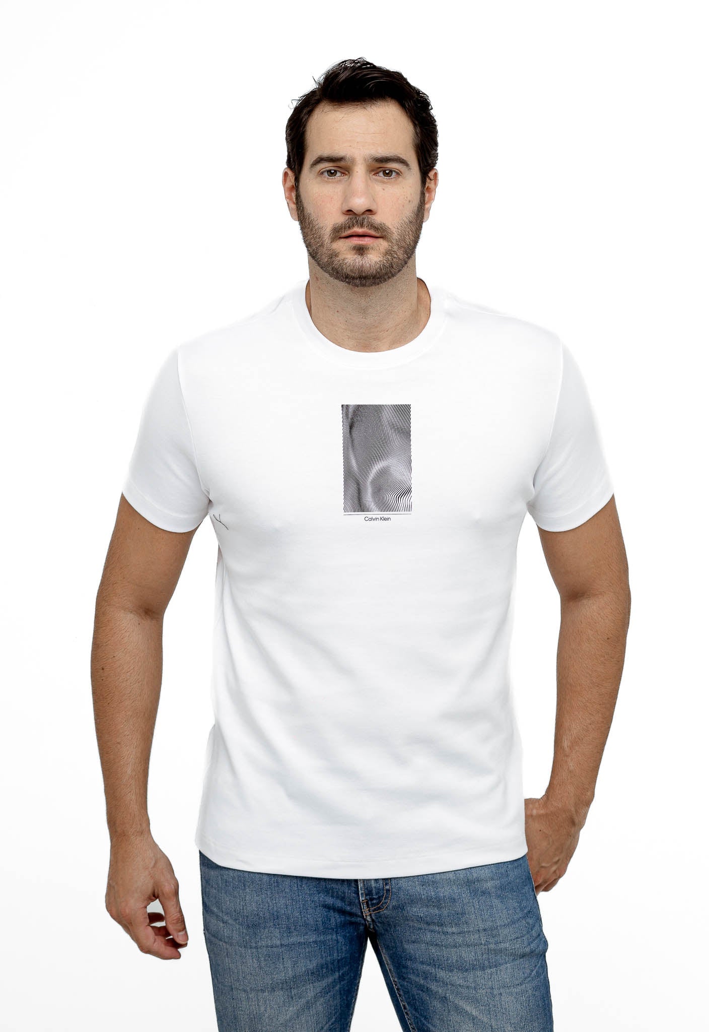 Camiseta Calvin Klein Lines Suedine - Henri Store
