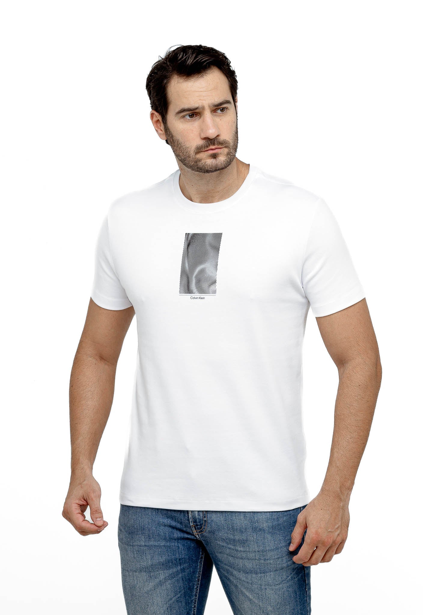 Camiseta Calvin Klein Lines Suedine - Henri Store