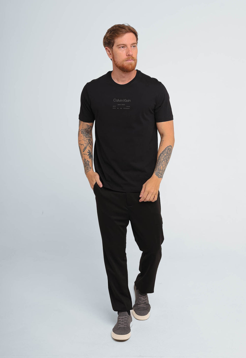 Camiseta Calvin Klein Logo Address - Henri Store