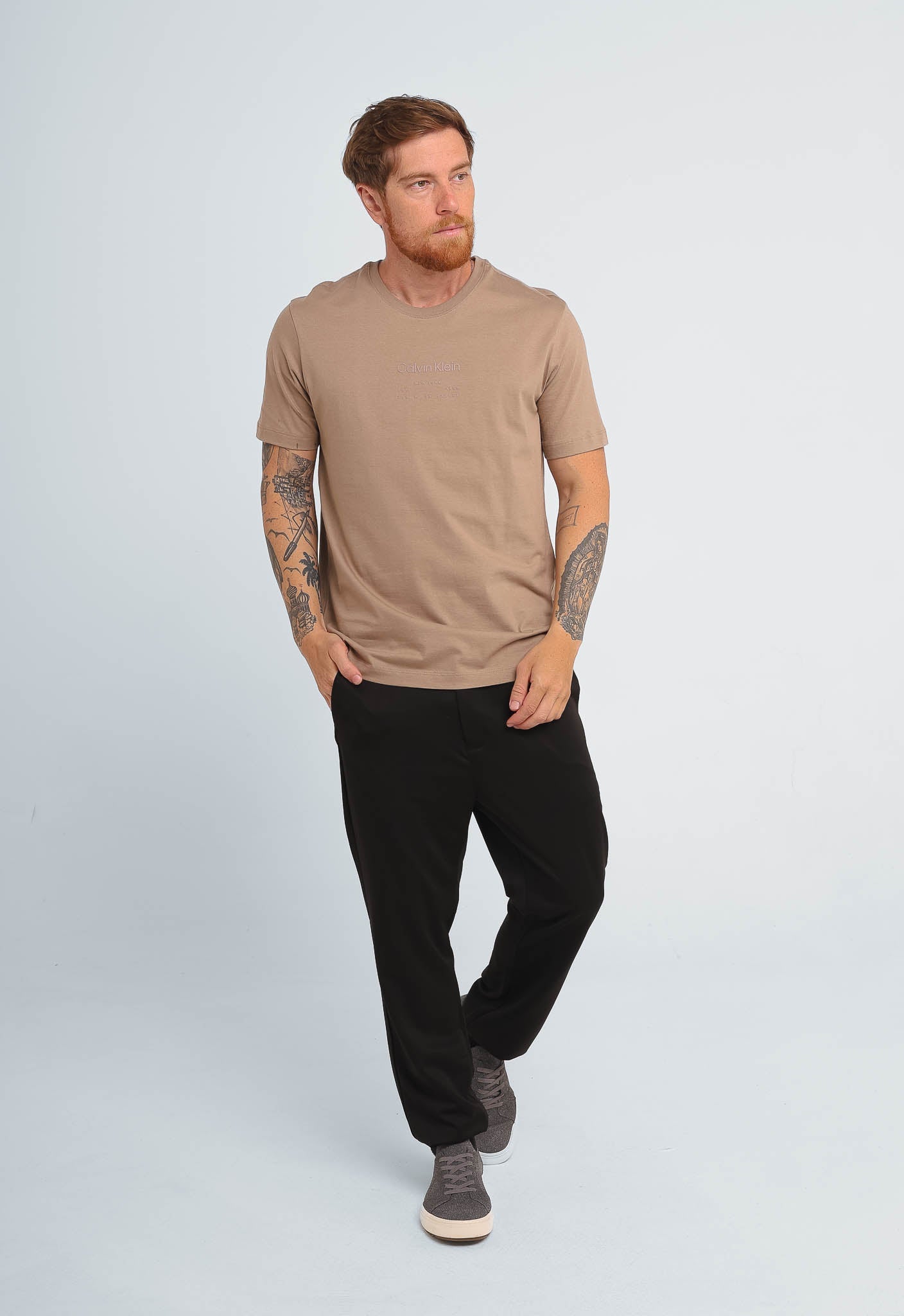 Camiseta Calvin Klein Logo Address - Henri Store