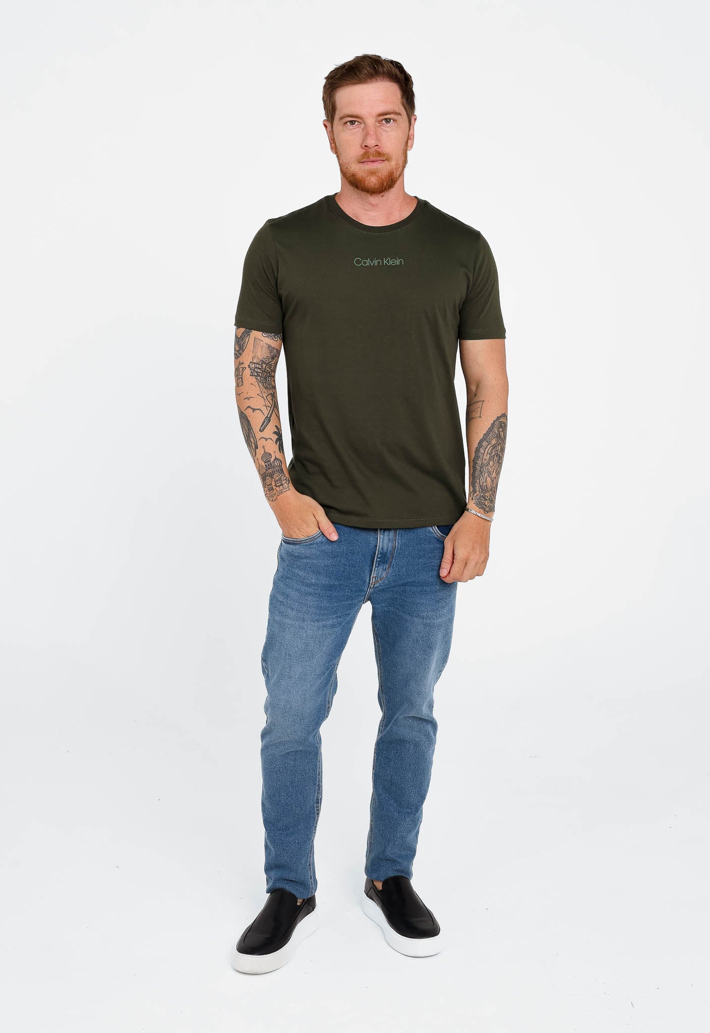 Camiseta Calvin Klein Logo Alto Relevo - Henri Store