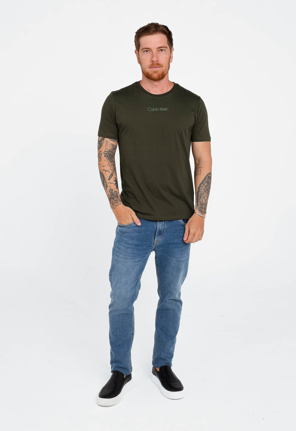 Camiseta Calvin Klein Logo Alto Relevo - Henri Store