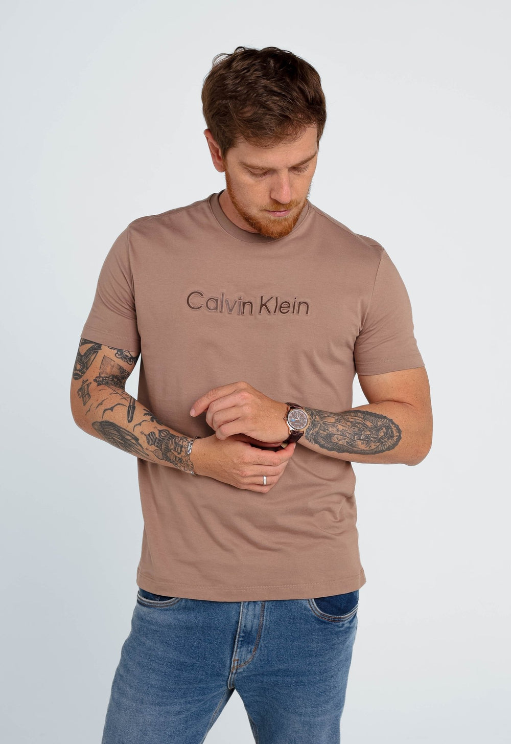 Camiseta Calvin Klein Logo Alto Relevo - Henri Store