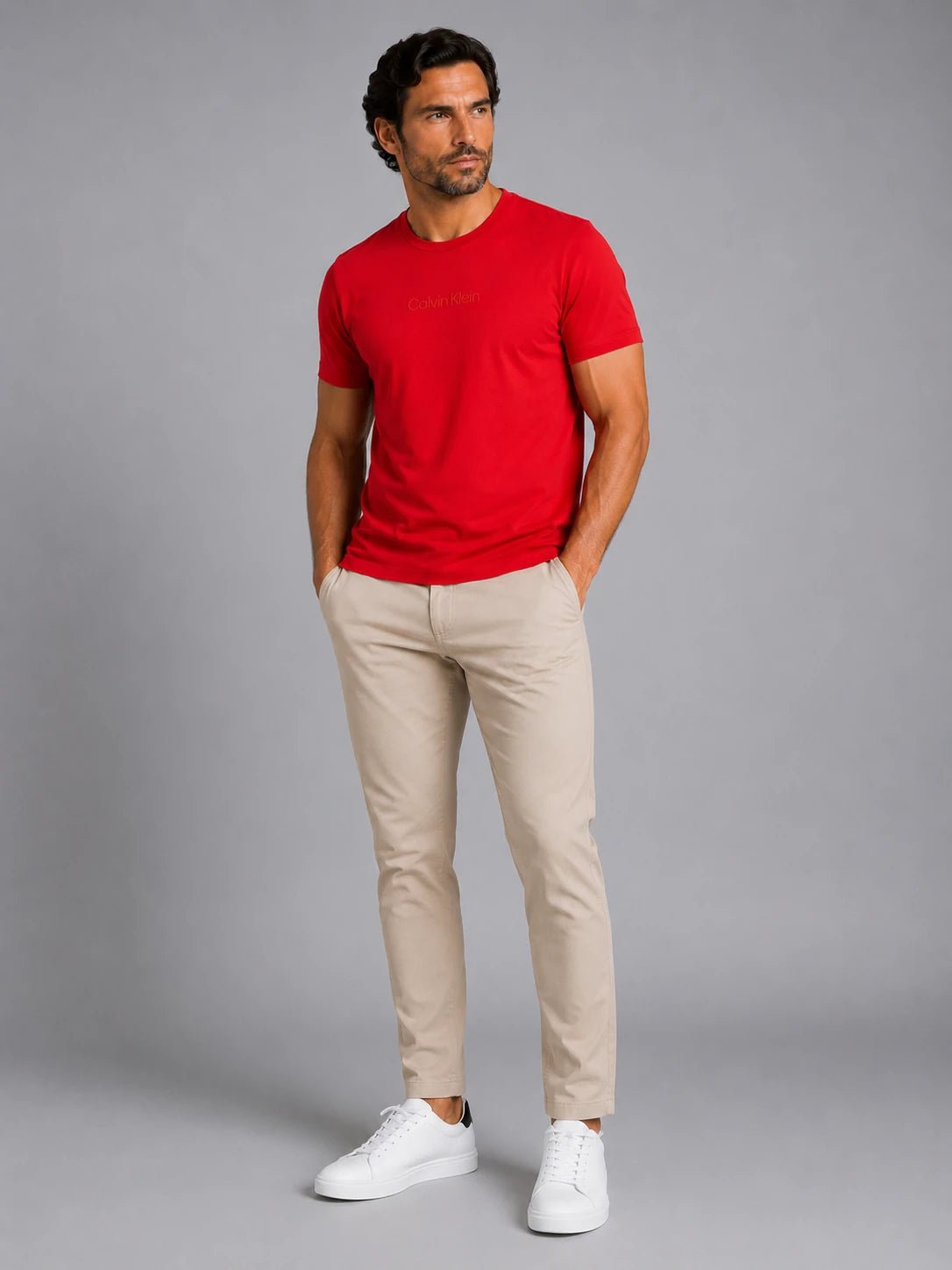 Camiseta Calvin Klein Logo Alto Relevo - Henri Store